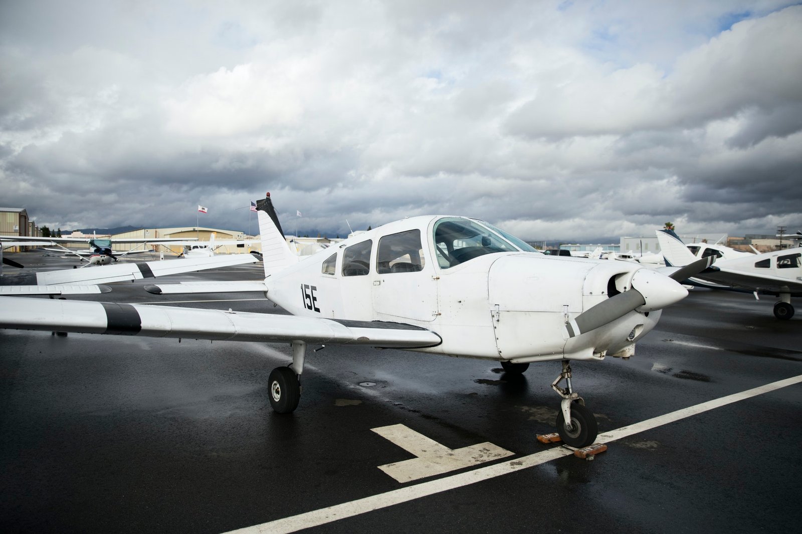 Propeller plane on the tarmac